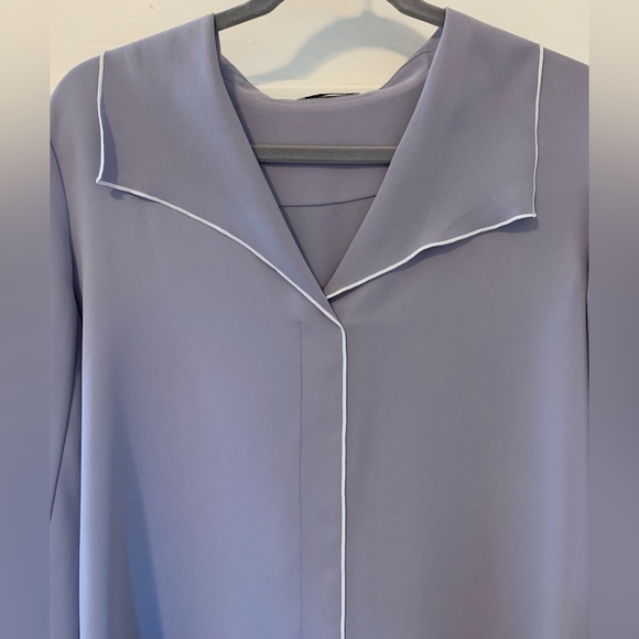 Aritzia Babaton Rena Shirt in Gray Size Medium New With Tags NWT - Picture 7 of 15